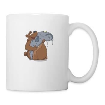 Un cadeau avec un poisson trophée pêcheur - Mug blanc - blanc - Droite