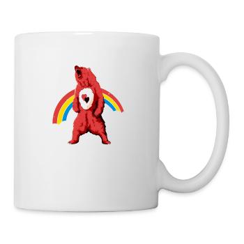 Regenbogenbär - Tasse - Weiß - Rechts