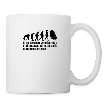 Funny Potato Evolution Saying Darwin T-Shirt - Mug - white - Right