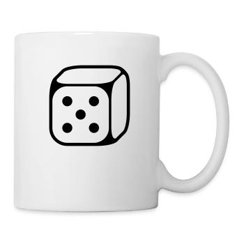 5 cubes (cinq / 1C) - Mug blanc - blanc - Droite