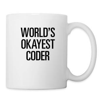 World's Okayest Coder - Tasse - Weiß - Rechts