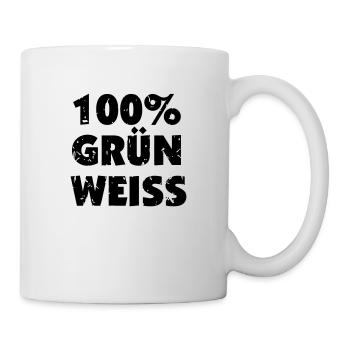 Steiermark - 100 Prozent Grün Weiß - Tasse - Weiß - Rechts