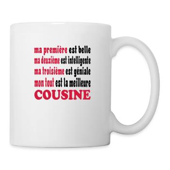 LA MEILLEURE COUSINE 111 - Tasse - Weiß - Rechts