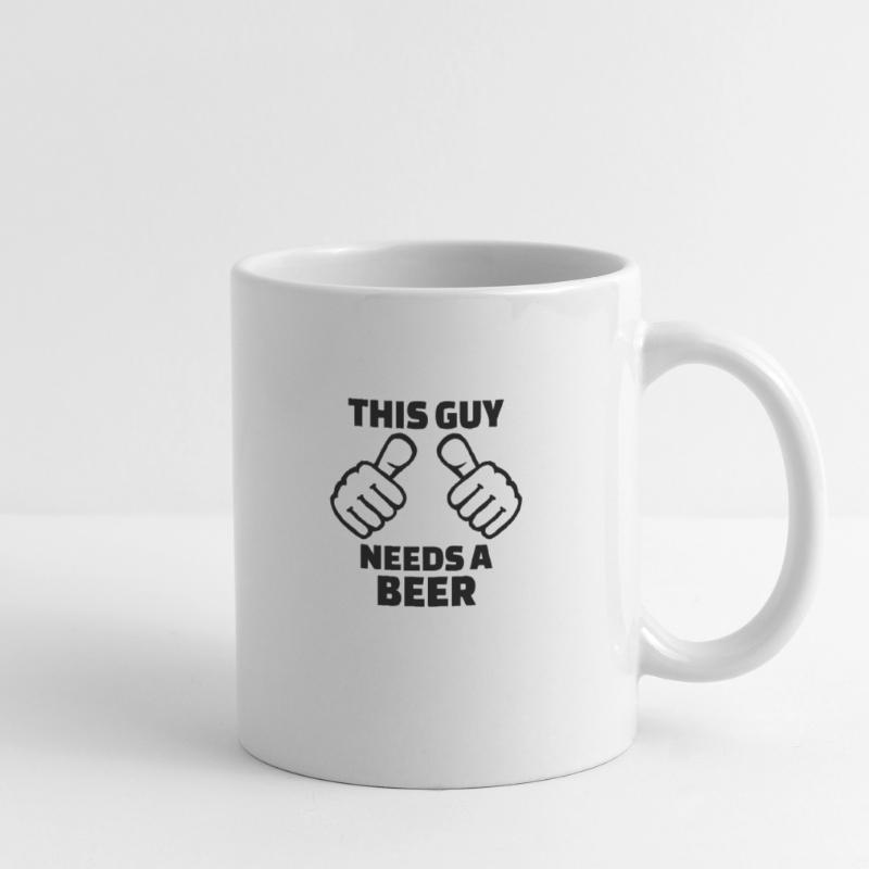 This guy needs a Beer Mug blanc