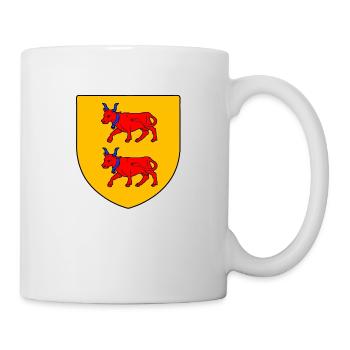 pays de Béarn vaches rouges - Mug blanc - blanc - Droite