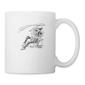 Rodeo Cowboy Wild West Design - Mug blanc - blanc - Droite