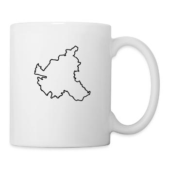 Umriss Hamburg - Tasse - Weiß - Rechts