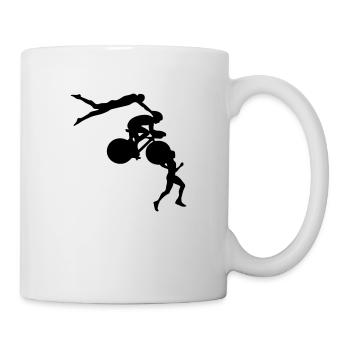 triathlon cyclisme velo marathon natation - Mug blanc - blanc - Droite