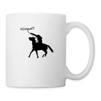 Western Reiterin - Tasse - Weiß - Rechts