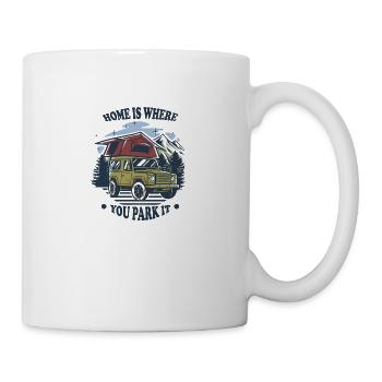 Tente de toit ⛺️ Offroad 🚙 Adventure Van Life - Mug blanc - blanc - Droite
