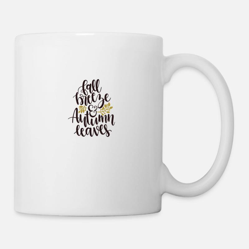 Fall Breeze and Autumn Leaves - Mug blanc - blanc