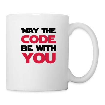 May the code be with you - Mug blanc - blanc - Droite