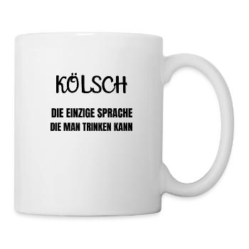 Kölsch, Köln, kölle, kölle alaaf, Karneval Köln - Tasse - Weiß - Rechts
