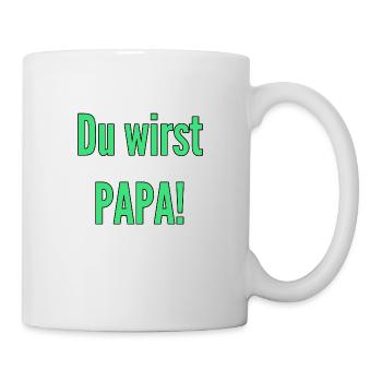 Du wirst Papa! - Tasse - Weiß - Rechts