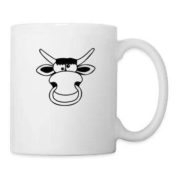 Dummer Bulle - Tasse - Weiß - Rechts