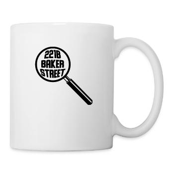 Loupe 221B Baker Street, cadeau de Sherlock Holmes - Mug blanc - blanc - Droite