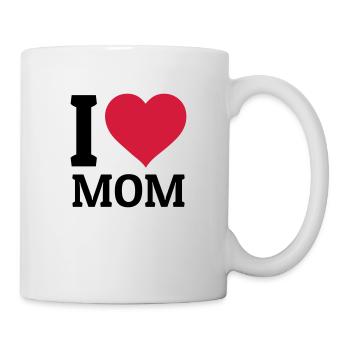 I love Mom - Tasse - Weiß - Rechts