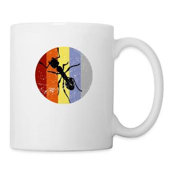 Retro Ameise - Tasse - Weiß - Rechts
