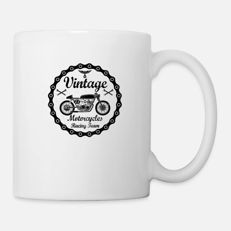 vintage motorcycles 04 - Mug blanc - blanc