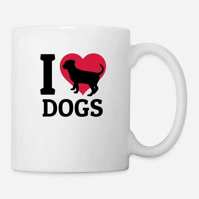 I love dogs - Tasse - Weiß