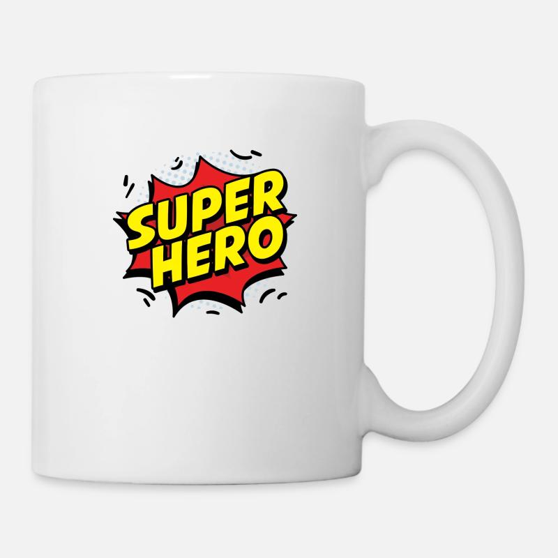 SUPER HERO - Mug - white