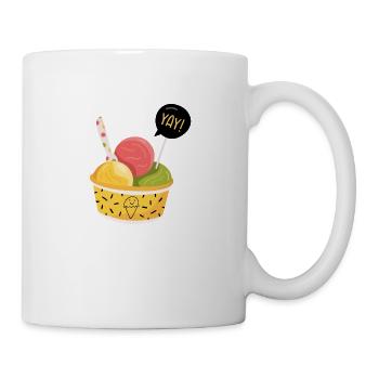 Eis - Tasse - Weiß - Rechts