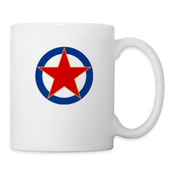 Rote Stern - Tasse - Weiß - Rechts
