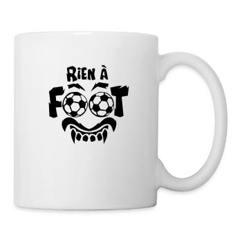 rien a foot ballon expression 1 - Mug blanc - blanc - Droite