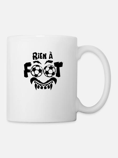 rien a foot ballon expression 1 - Mug blanc - blanc