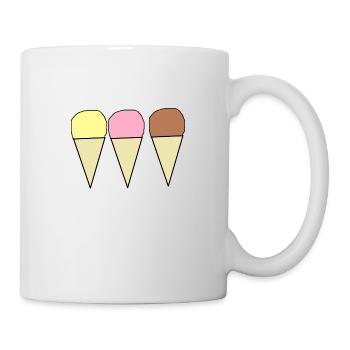 Eis - Tasse - Weiß - Rechts