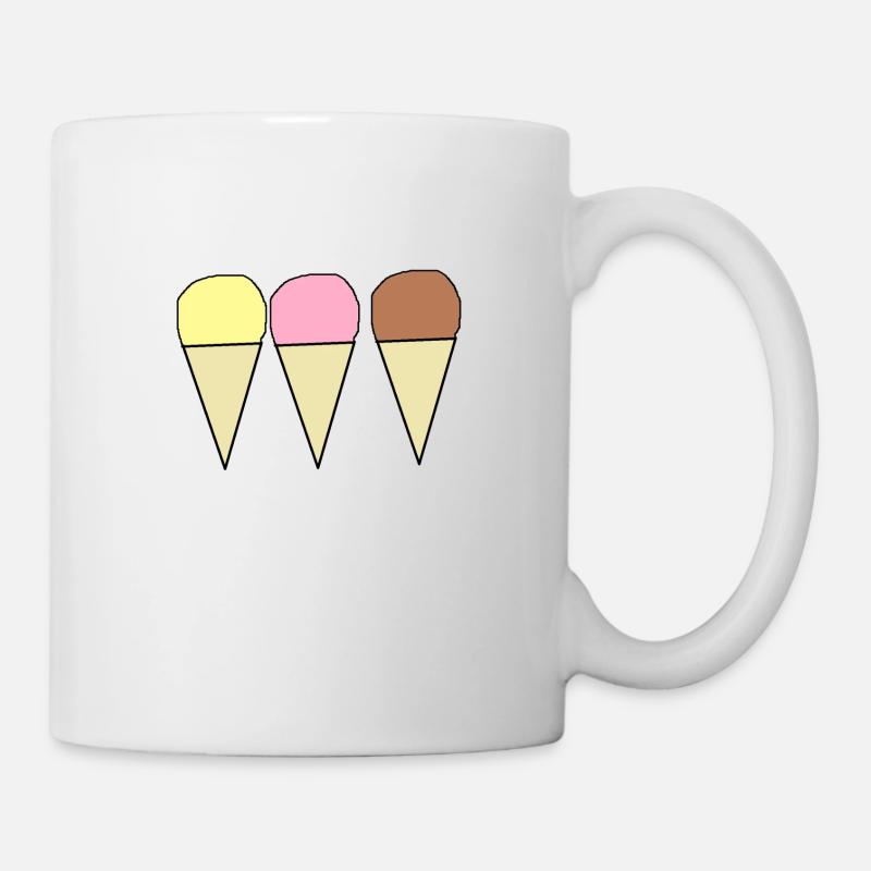 Eis - Tasse - Weiß