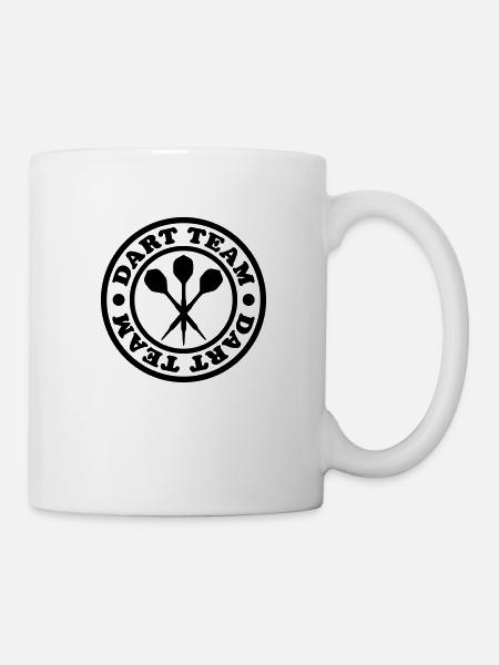 Dart Team (Stempel) - Tasse - Weiß