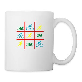TRIATHLON SWIM BIKE RUN - Mug blanc - blanc - Droite
