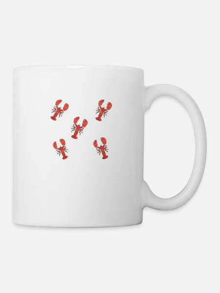 Hummer Muster - Tasse - Weiß