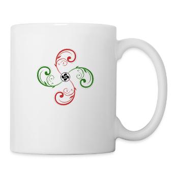 Croix Basque design - Mug blanc - blanc - Droite