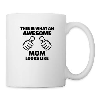 Awesome Mom - Mug blanc - blanc - Droite