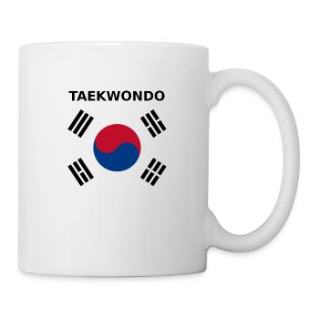 Taekwondo - Tasse - Weiß - Rechts