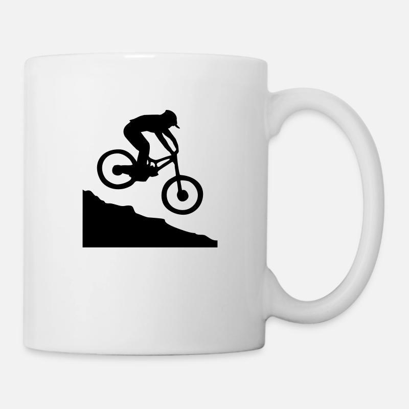 Downhill biking - Tasse - Weiß