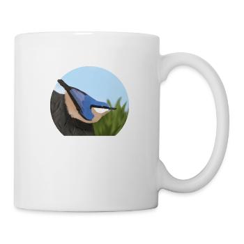 jz.birds Kleiber Vogel Illustration - Tasse - Weiß - Rechts