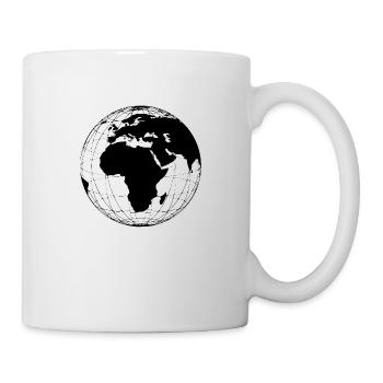 Weltkugel - Erdkugel Welt Erde weltkugel erdkugel - Tasse - Weiß - Rechts