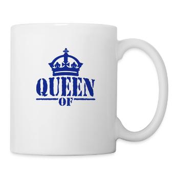 Queen of ... any colours - Tasse - Weiß - Rechts