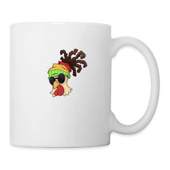 Chicken animal chickens gift · Rasta chicken - Mug - white - Right