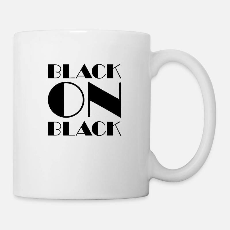 Noir sur noir - Mug blanc - blanc
