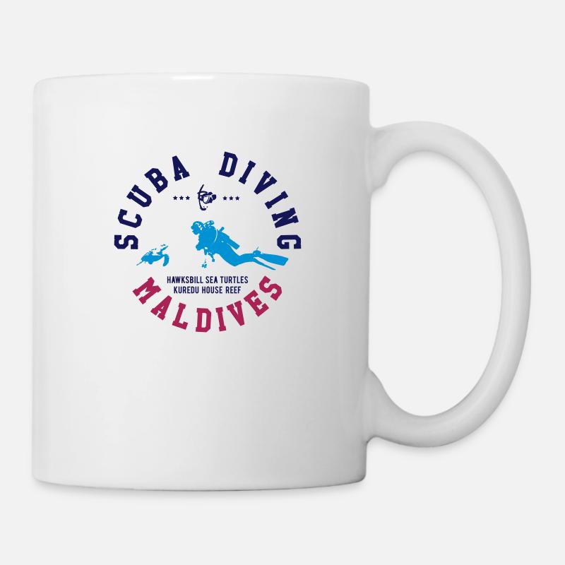 MALDIVES SCUBA DIVING - Mug - white