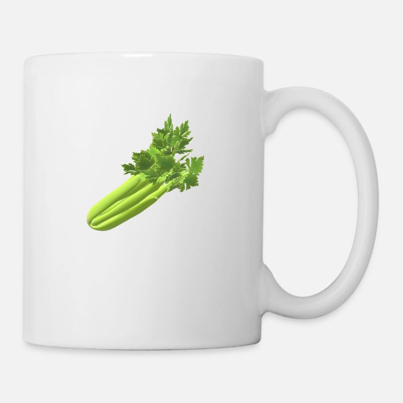 Celery the healthy vegetables - Mug - white