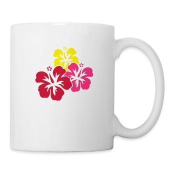 hawaii_blumen - Tasse - Weiß - Rechts