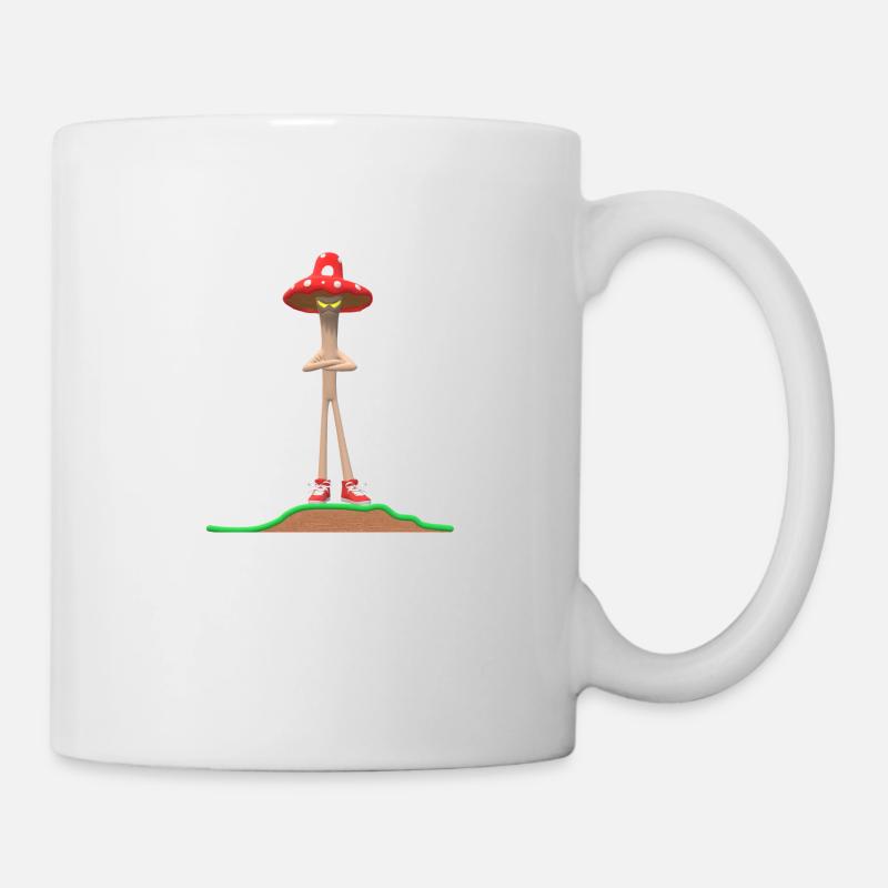 Le champignon diabolique - Mug blanc - blanc