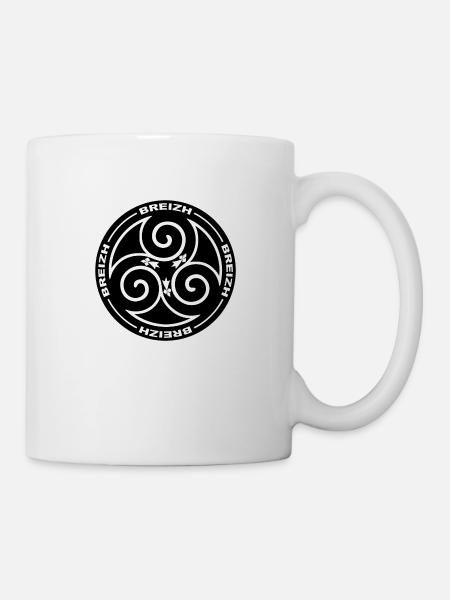 bretagne - breizh triskel 08 - Mug blanc - blanc
