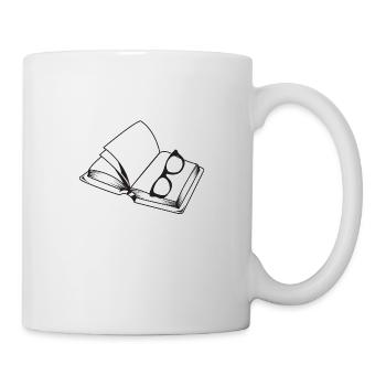 Livre de lunettes - Mug blanc - blanc - Droite