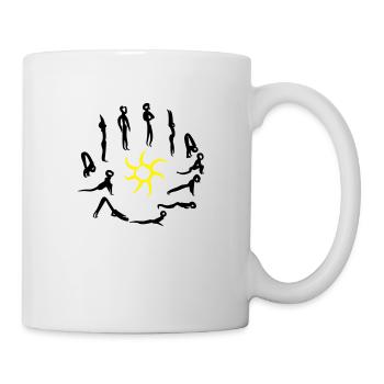 Yoga - Sun greeting - Mug - white - Right